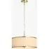 Levi 3-Light Pendant Light - Brushed Aged Brass, Frosted Glass by Perch & Parrow, image 3
