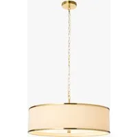 Levi 5-Light Pendant Light - Brushed Aged Brass, Frosted Glass by Perch & Parrow, image 2