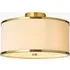Levi Flush Ceiling Light - Brushed Aged Brass, Frosted Glass by Perch & Parrow, image 3