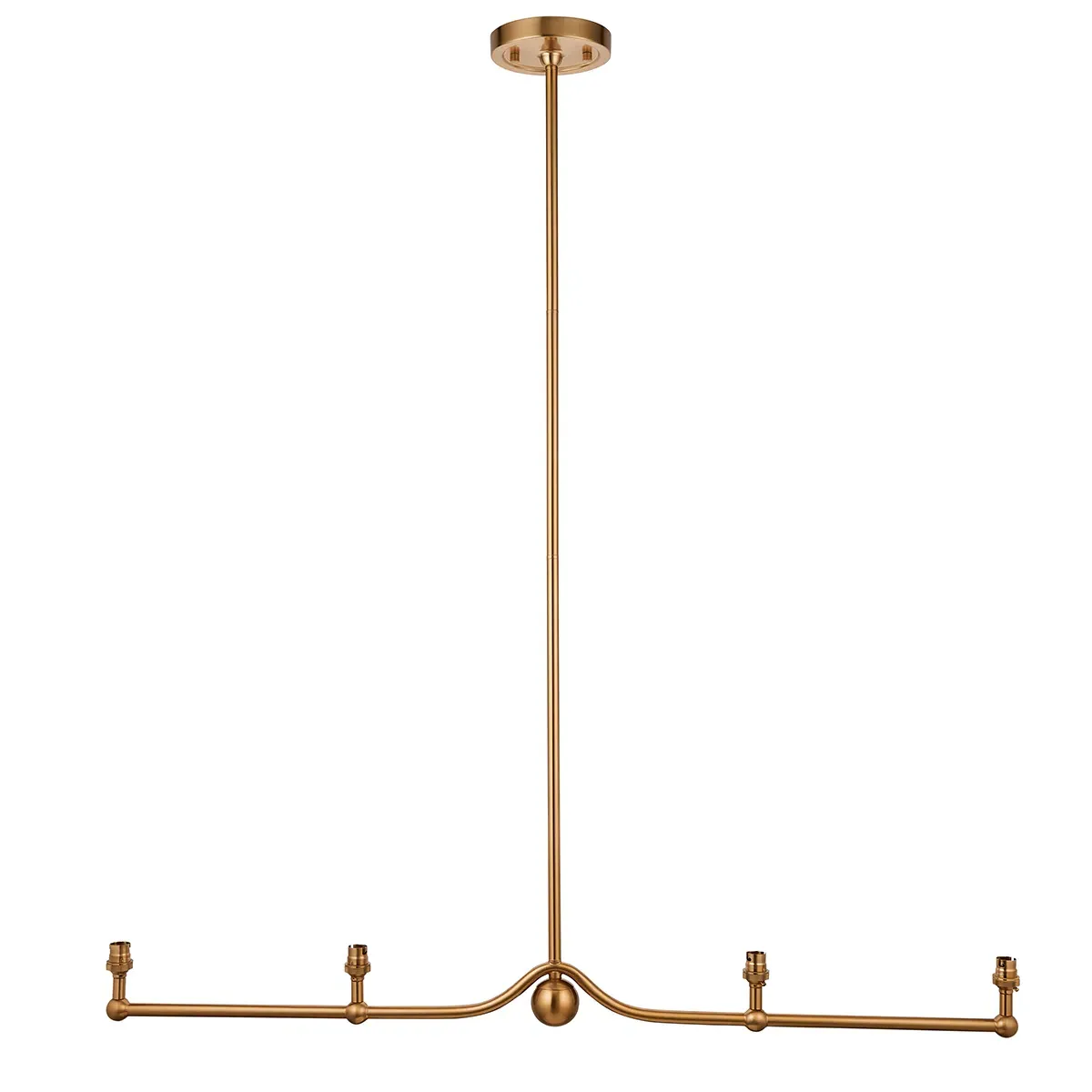 Lima 4-Light Linear Pendant Fitting - Brass product