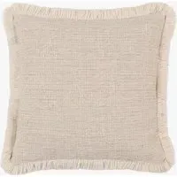 Linden Fringe Cushion - Linen by Perch & Parrow, alternate view