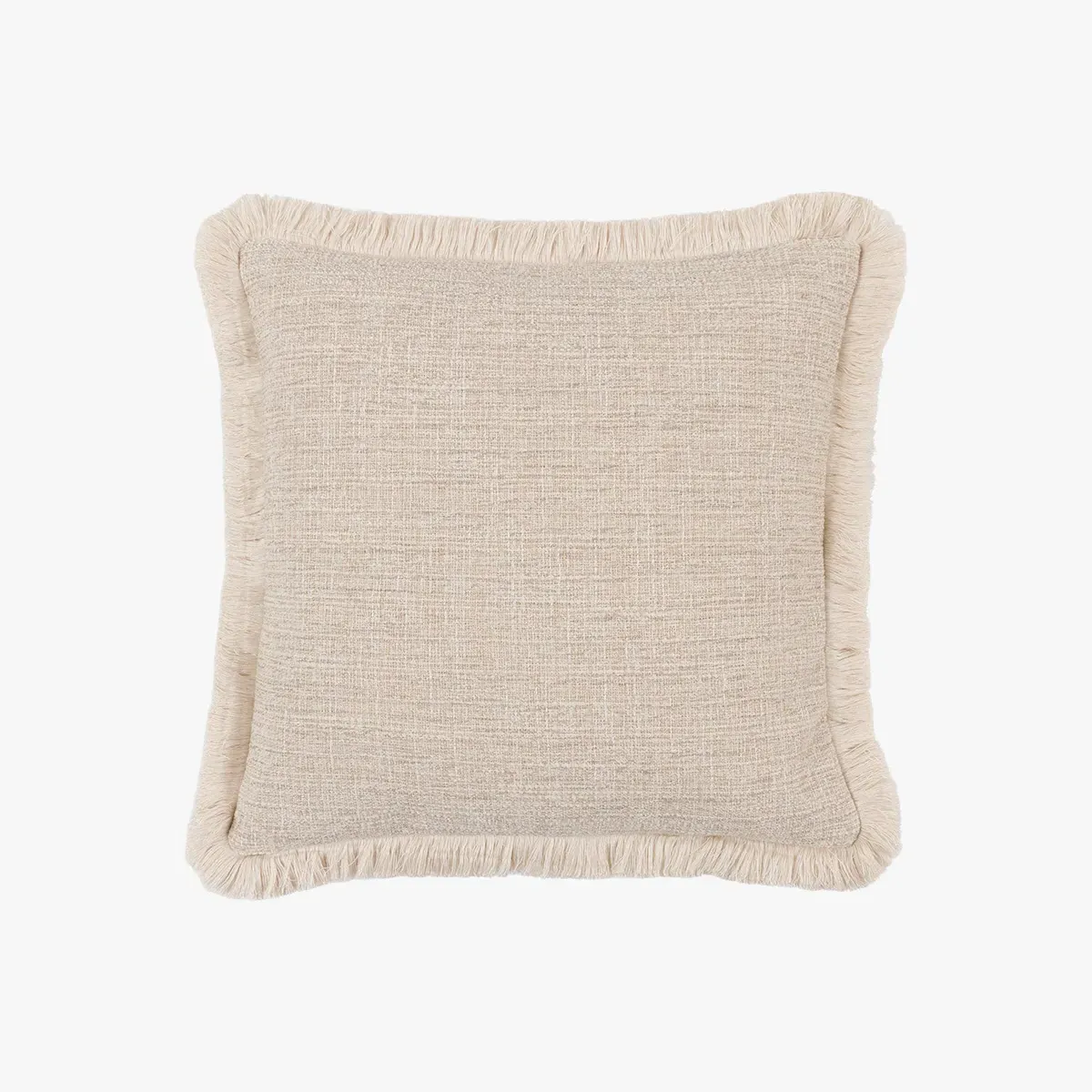 Linden Fringe Cushion - Linen by Perch & Parrow