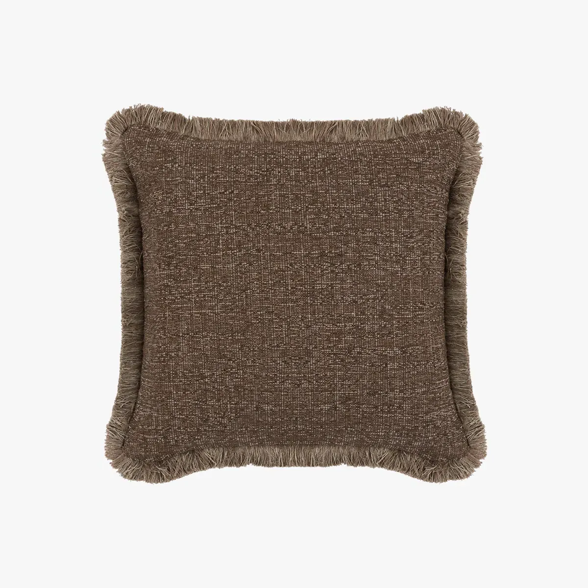 Linden Fringe Cushion - Mocha by Perch & Parrow