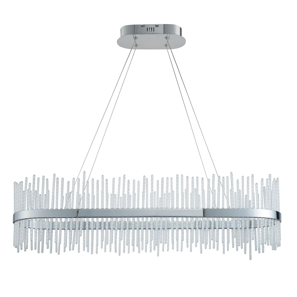Linear LED Pendant Light - Chrome, Glass product