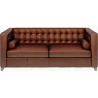 Lockwood 3-Seater Sofa - Vintage Brown, Leather alternate view