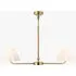 Loki 2-Light Pendant Light - Antique Brass, Cotton by Perch & Parrow, image 3