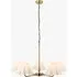 Loki 5-Light Pendant Light - Antique Brass, Cotton by Perch & Parrow, image 3