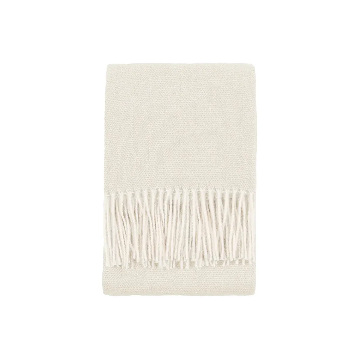 Lottie Herringbone Throw - Ecru product