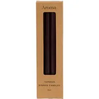 Lucera Tapered Dinner Candles Set of 8 - Espresso by Perch & Parrow, image 2