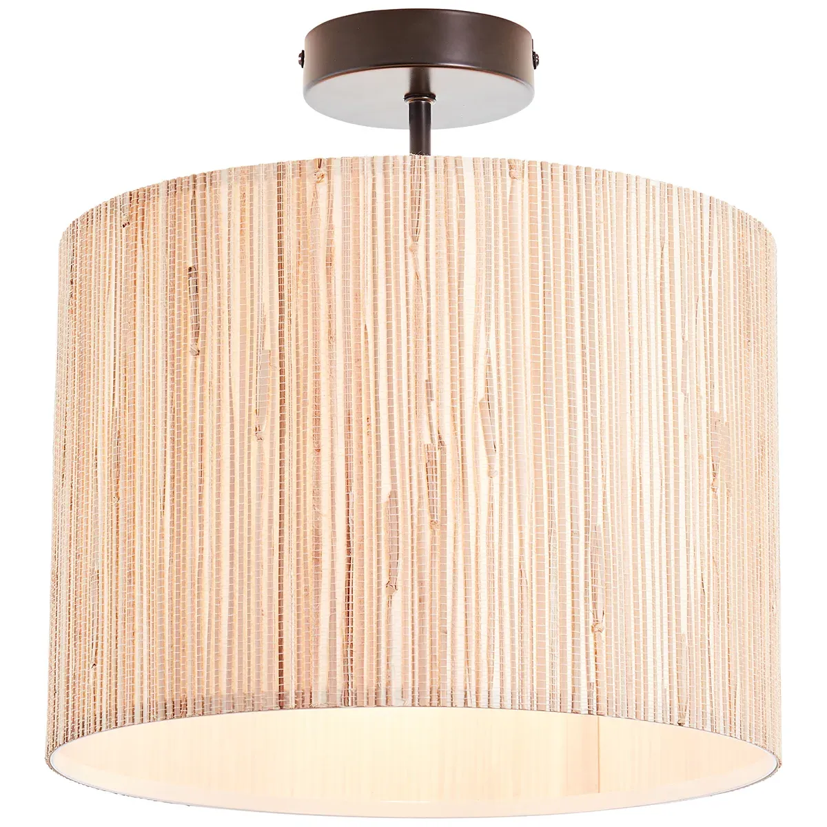 Lucille Semi Flush Light - Natural, Seagrass product