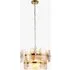 Lucius 3-Light Pendant Light - Brushed Aged Brass, Champagne Glass by Perch & Parrow, image 3