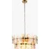 Lucius 6-Light Pendant Light - Brushed Aged Brass, Champagne Glass by Perch & Parrow, image 3