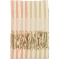 Lula Jacquard Stripe Throw - Sage alternate view