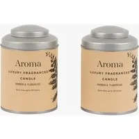 Luma Tin Candles Amber & Tuberose, Set of 2 by Perch & Parrow, image 2
