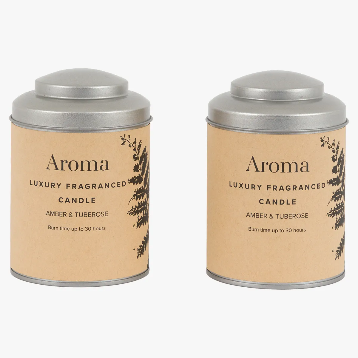 Luma Tin Candles Amber & Tuberose, Set of 2 by Perch & Parrow