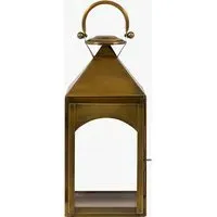 Lumen Small Metal Lantern - Gold by Perch & Parrow, alternate view