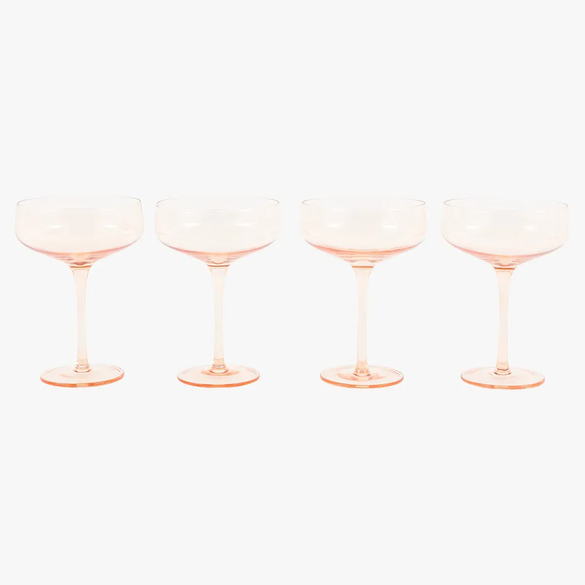 Lustre Coupe Glass Set of 4 - Amber by Perch & Parrow