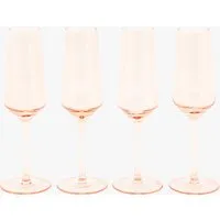 Lustre Flute Glass Set of 4 - Amber by Perch & Parrow, image 2