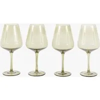 Lustre Wine Glass Set of 4 - Smokey Green alternate view