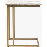 Luxor Supper Table - Faux Marble, Brass alternate view