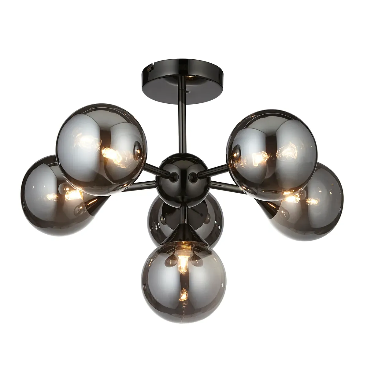 Mabel Small Pendant Light - Smoked, Mirror Glass product