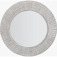 Maddie Round Wall Mirror - Silver alternate view