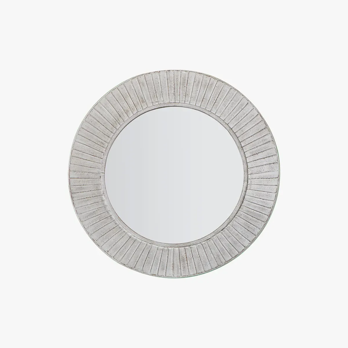 Maddie Round Wall Mirror - Silver product