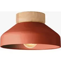 MADE Albert Flush Fitting Ceiling Light - Terracotta by Perch & Parrow, image 2
