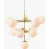 MADE Brass Globe Chandelier Ceiling Light - Opal, Glass by Perch & Parrow, image 3