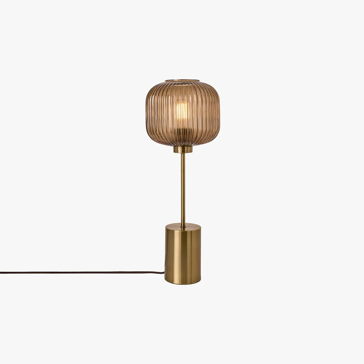 MADE Briz Large Table Lamp - Amber, Glass by Perch & Parrow