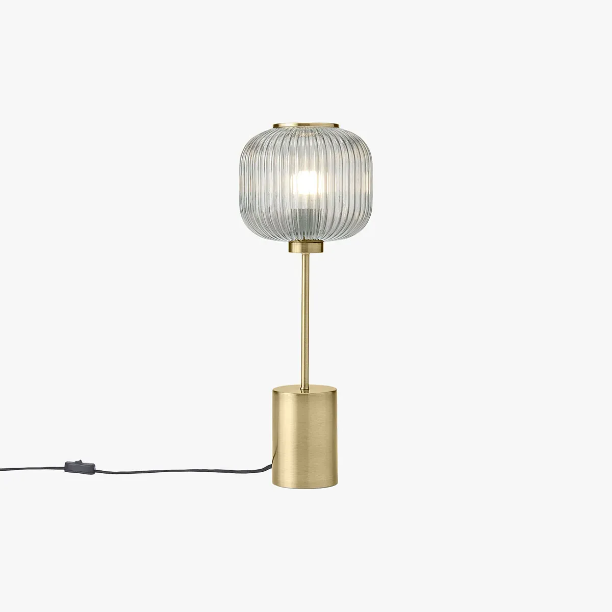MADE Briz Large Table Lamp - Grey, Glass by Perch & Parrow