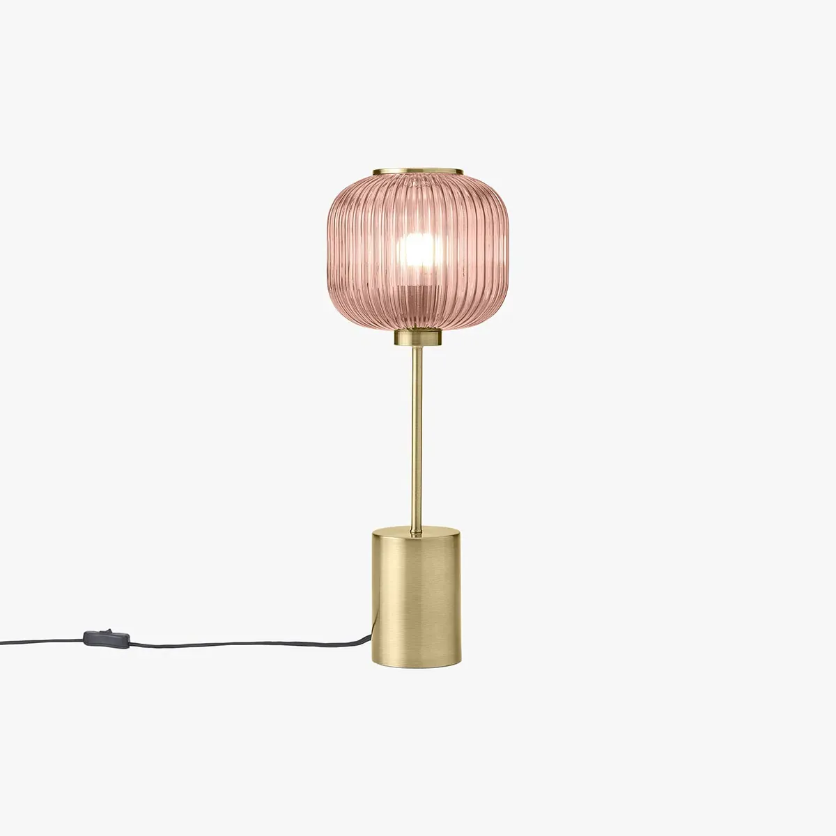 MADE Briz Large Table Lamp - Pink, Glass by Perch & Parrow