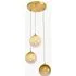MADE Globe 3 Light Ceiling - Brass, Green Ombre Glass by Perch & Parrow, image 3