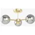 MADE Globe 3 Light Flush Ceiling - Grey Lustre, Glass by Perch & Parrow, image 3