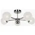 MADE Globe 5 Light Flush Ceiling - Frosted Glass, Chrome by Perch & Parrow, image 3