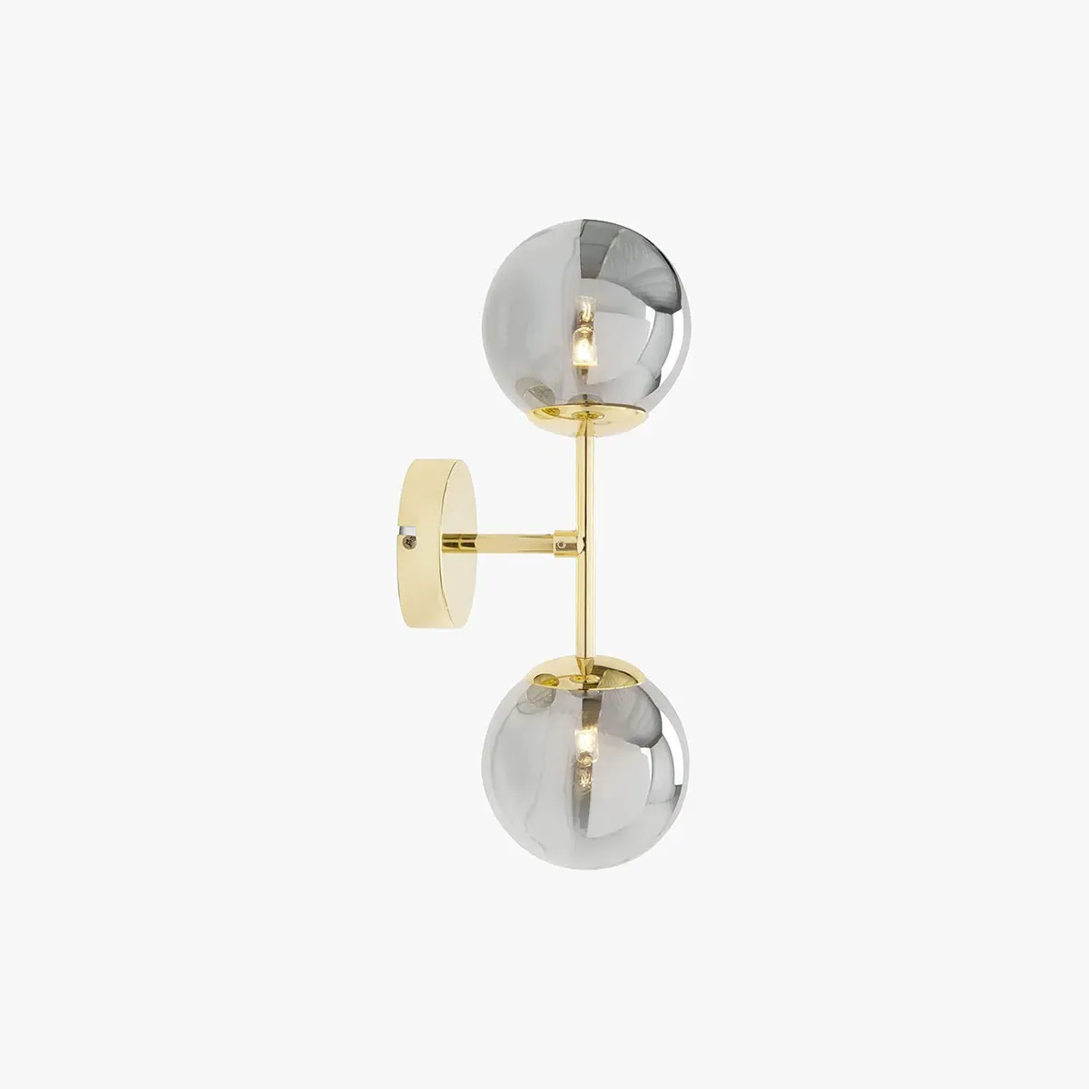 MADE Globe Wall Light Dimmable - Grey Lustre, Glass by Perch & Parrow