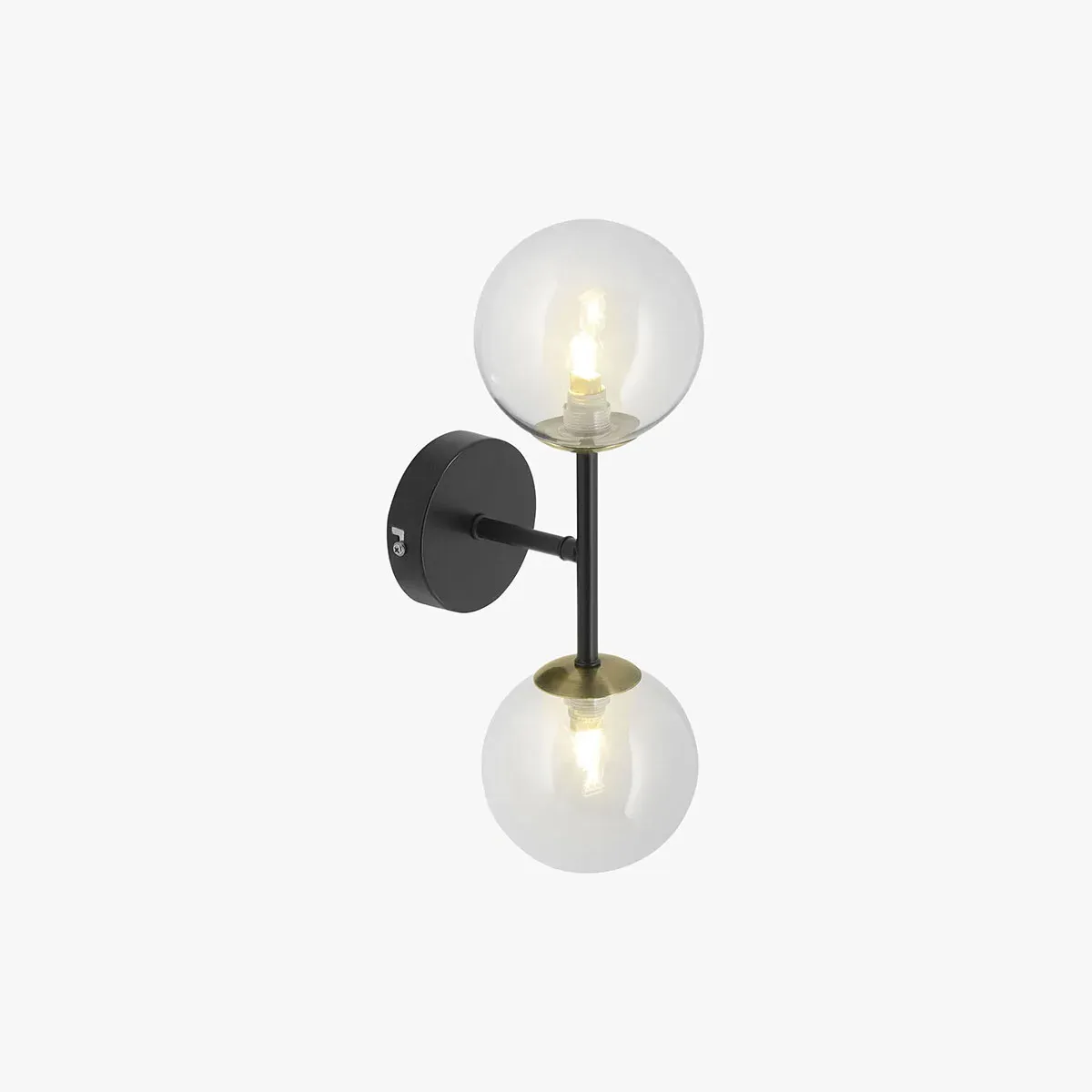 MADE Globe Wall Light - Grey Tinted Glass by Perch & Parrow