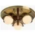 MADE Layla 3-Light Flush Ceiling Light - Walnut, Brass by Perch & Parrow, image 3