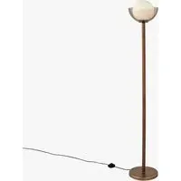 MADE Layla Floor Lamp - Dark Wood, Smoked Glass by Perch & Parrow, alternate view