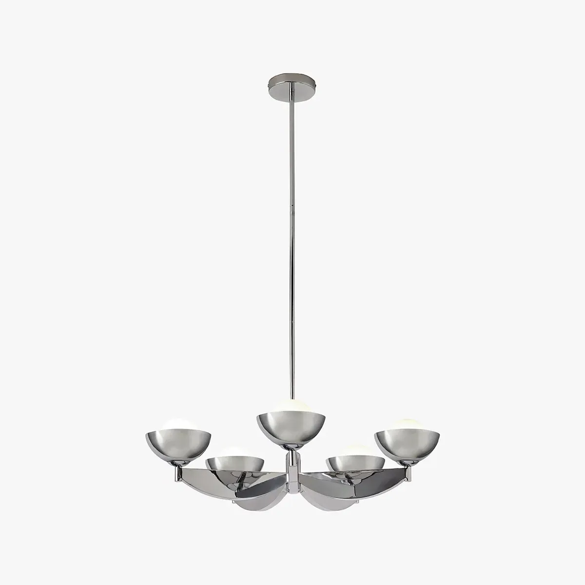 MADE Layla Large Ceiling Light - Chrome by Perch & Parrow