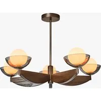 MADE Layla Large Ceiling Light - Walnut, Wood by Perch & Parrow, image 2