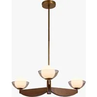 MADE Layla Small Ceiling Light - Walnut, Wood by Perch & Parrow, alternate view