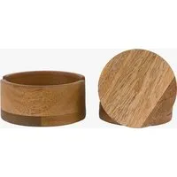 Mango Wood Coasters Set of 4 - Natural by Perch & Parrow, image 2