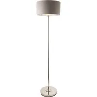 Manon Floor Light - Bright Nickel, Charcoal Linen alternate view
