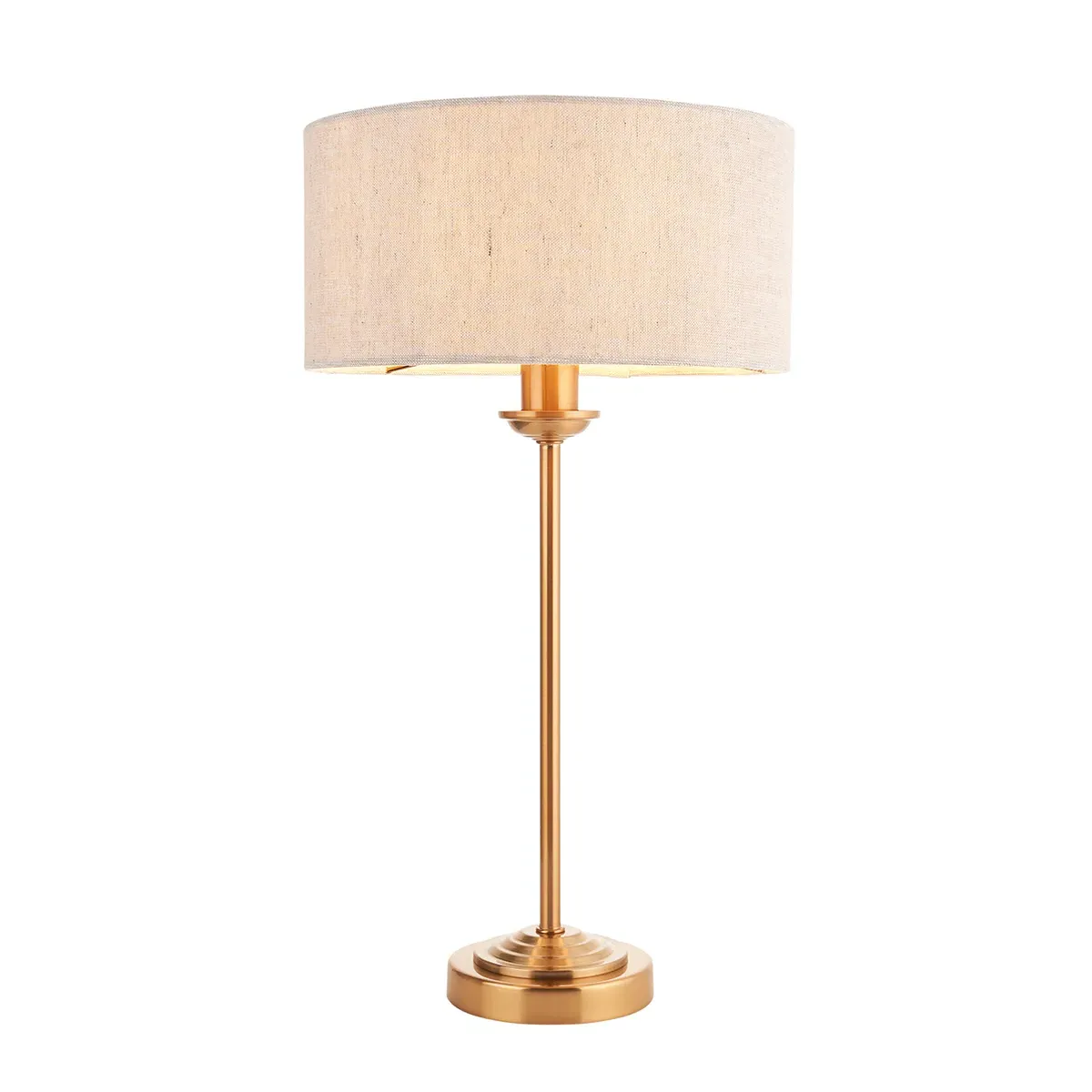 Manon Table Lamp - Brass, Linen product