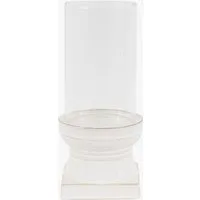 Mara Large Ceramic Candle Holder - White by Perch & Parrow, image 2