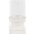 Mara Small Ceramic Candle Holder - White by Perch & Parrow, image 3