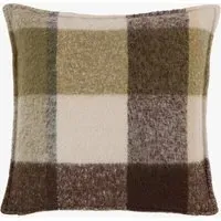 Marlo Faux Mohair Cushion - Olive by Perch & Parrow, alternate view