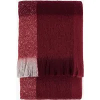 Marlo Faux Mohair Throw - Merlot by Perch & Parrow, image 2