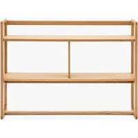 Medium Open Display Unit - Natural, Oak Wood alternate view